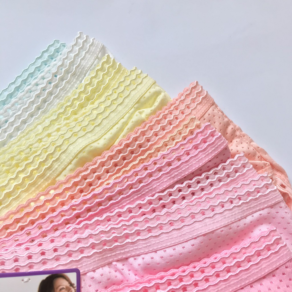  Quần lót nữ viền ren cạp ren dễ thương, quần chip nữ thông hơi thoáng mát QL05 | BigBuy360 - bigbuy360.vn