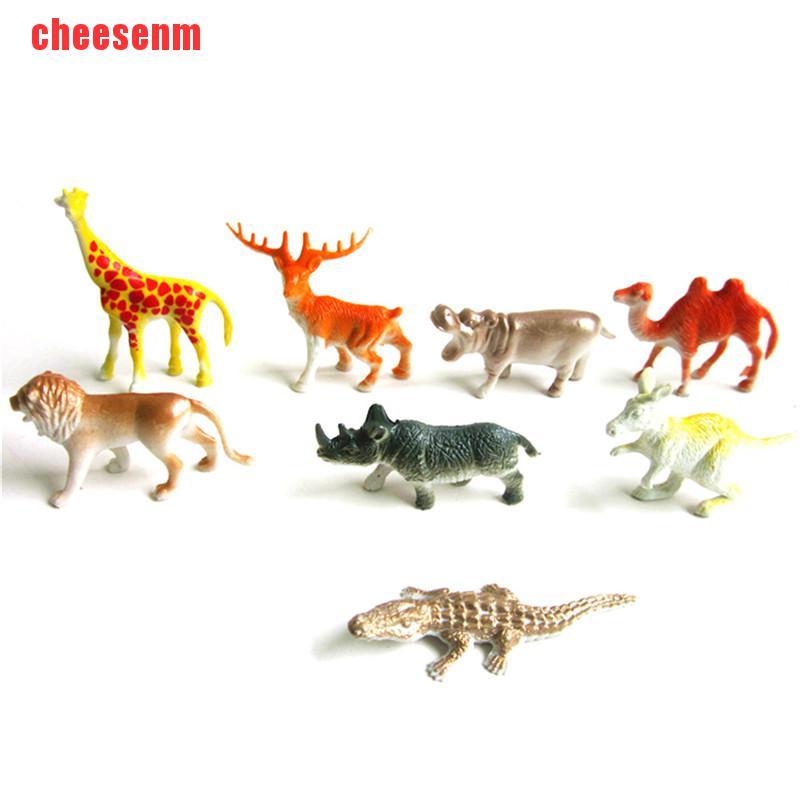 Set 8 Mô Hình Các Loài Động Vật Bằng Nhựa Cho Bé