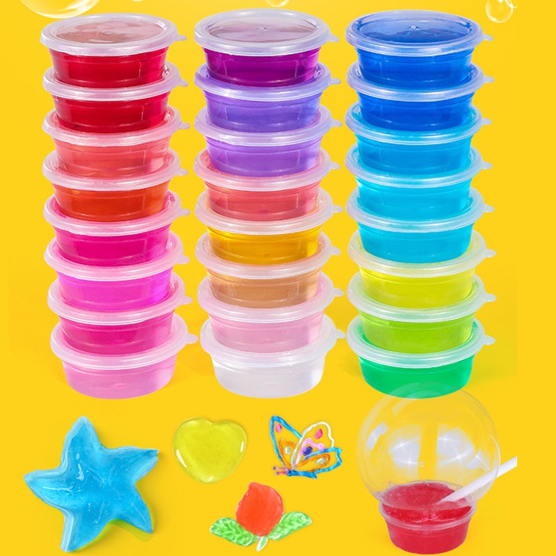 Bộ đồ chơi slime 12 màu chất nhờn ma quái kèm phụ kiện độc đáo, thú vị cho bé