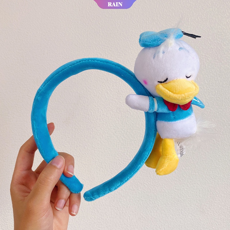 DISNEY Băng Đô Bằng Vải Bông Họa Tiết Stitch / Heo / Mickey Minnie Dễ Thương Thoải Mái Thời Trang Cho Nữ