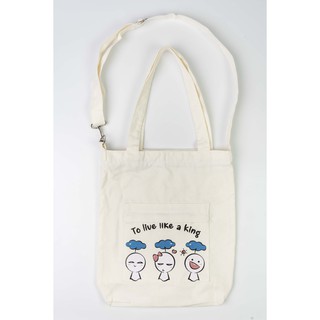 Túi vải canvas đa năng trắng