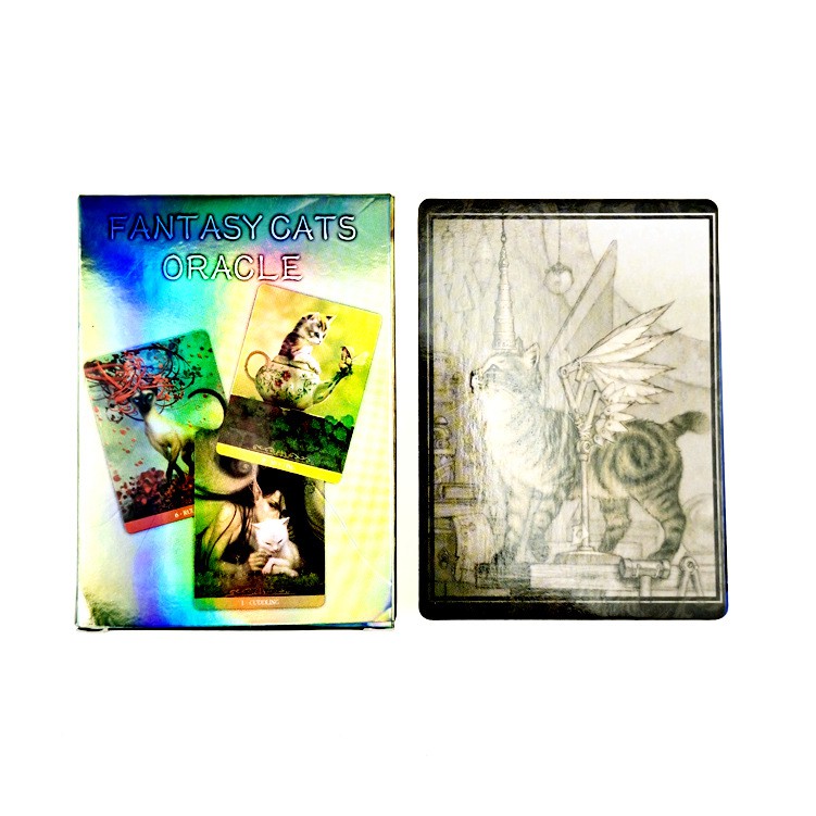 Bộ bài Fantasy Cats Oracle óng ánh S2