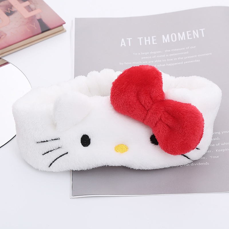 Băng đô thiết kế hoạt hình Melody Kuromi vải lông xinh xắn đáng yêu dành cho nữ