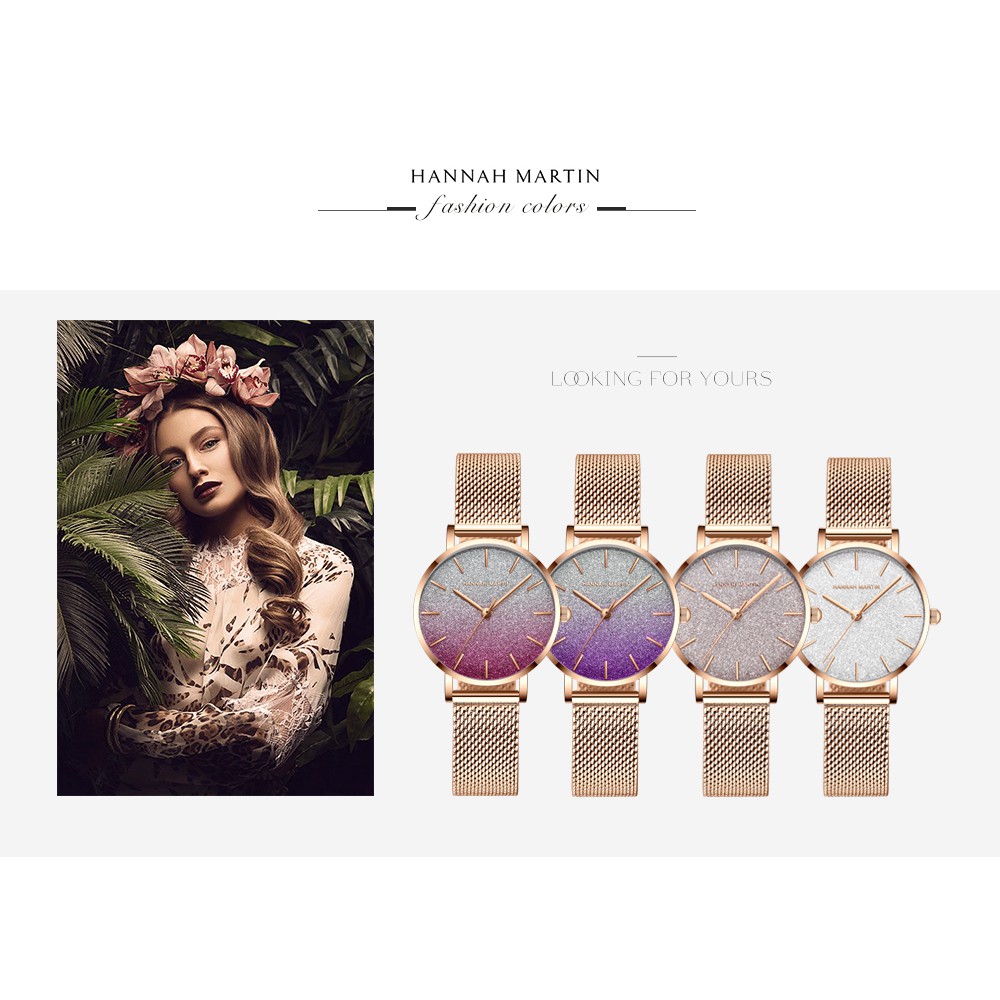 Đồng Hồ HANNAH MARTIN NỮ chính hãng - Chống Thấm Nước - Chất Liệu Thép Không Gỉ - Model Hm-1323 - Bảo hành 1 năm | BigBuy360 - bigbuy360.vn