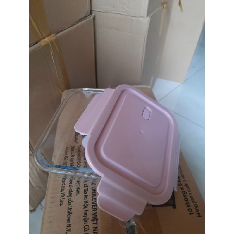 hộp thủy tinh chữ nhật 640ml ̣̣̣̣(nap hut chan khong) | BigBuy360 - bigbuy360.vn