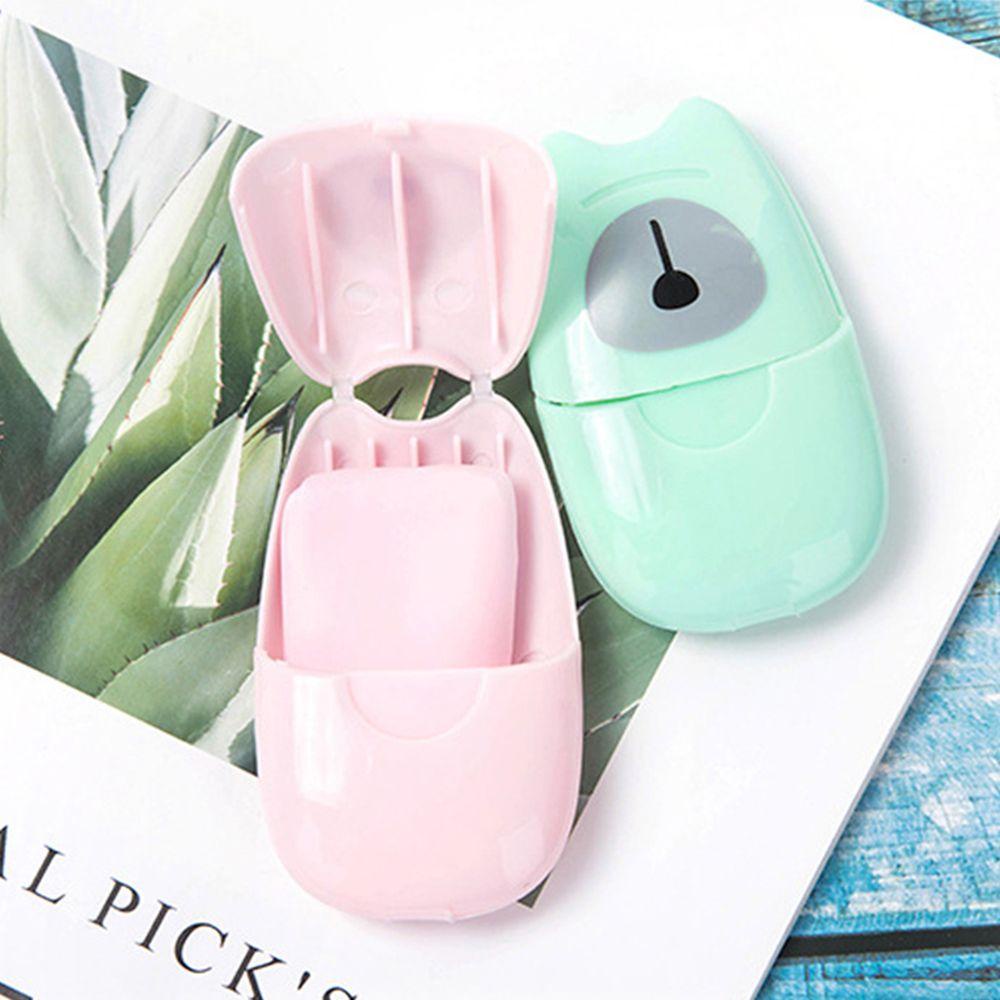 Hộp 50 Miếng Xà Phòng Giấy Dùng Một Lần Tiện Dụng Khi Đi Du Lịch