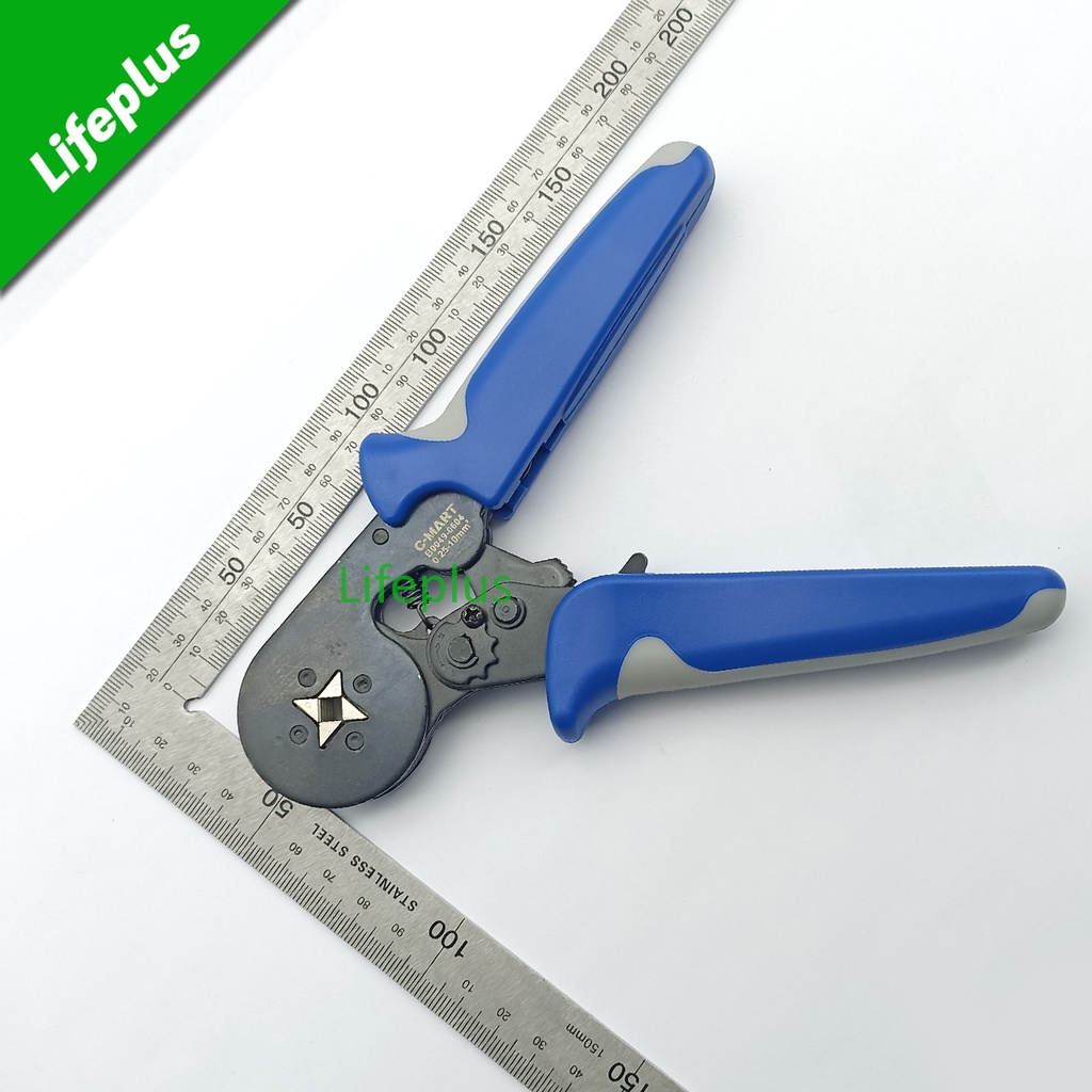 Kìm bấm cốt pin ép vuông 0.25-10mm² C-Mart B0049-0604