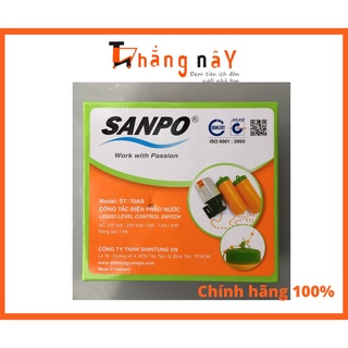 Phao điện Sanpo ST-70AB chính hãng, phao điều chỉnh hoạt động của máy bơm nước - Hàng chính hãng