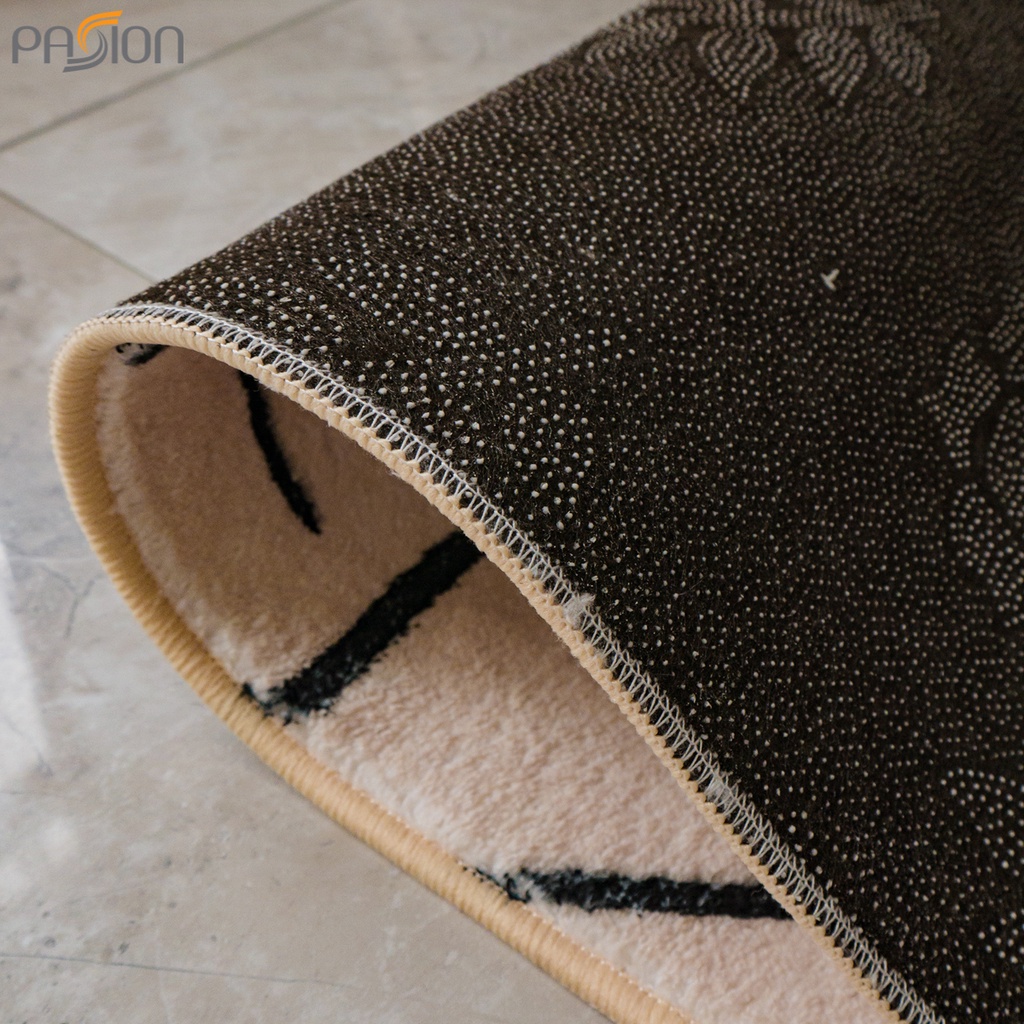 Thảm Lau Chân, Thảm Trải sàn Lông Cừu Mềm Trang Trí Chân Giường Học Tiết Nordic Vintage
