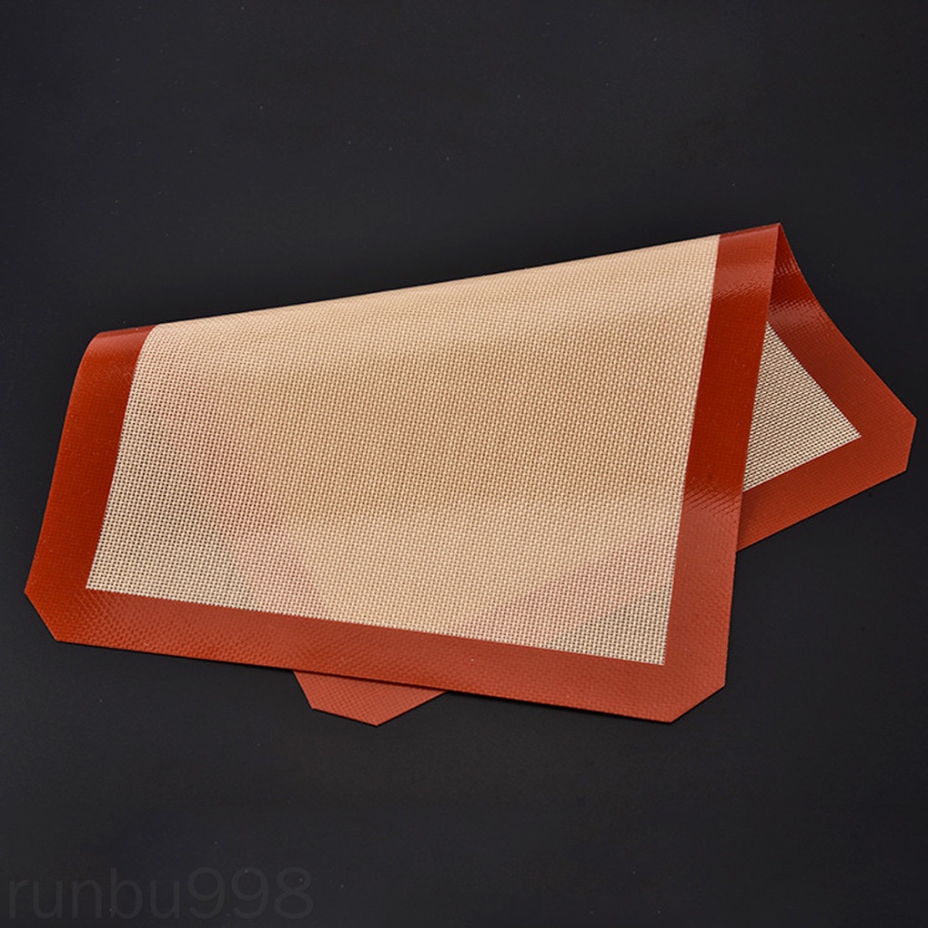 Tấm Lót Nướng Bánh Bằng Silicone Sợi Thủy Tinh Chịu Nhiệt Chống Dính Có Thể Tái Sử Dụng Runbu998