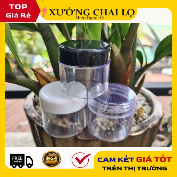 Hủ Đựng Kem ❤ GIÁ RẺ NHẤT ❤ [10sp] Hủ nhựa chiết mỹ phẩm trong 30g đựng kem , phụ kiện du lịch