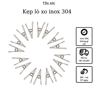 Bộ 16 móc kẹp lò xo inox 304 cao cấp Goda