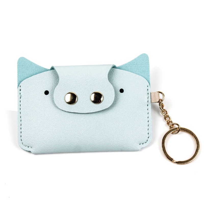 Ví Đựng Tiền Xu Bằng Da PU Hình Heo Con Dễ Thương Cho Nam Và Nữ