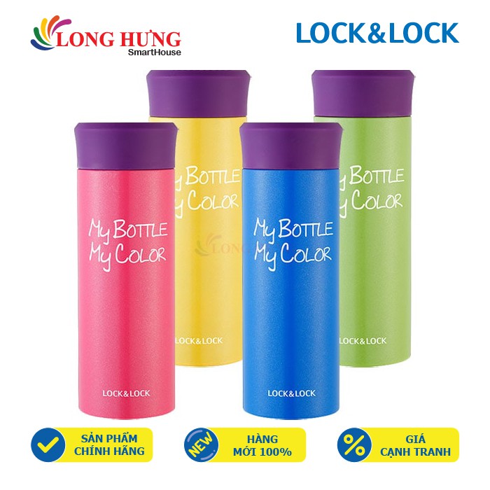 Bình giữ nhiệt Lock&Lock My Bottle My Color 330ml LHC4020 (tặng cọ vệ sinh)