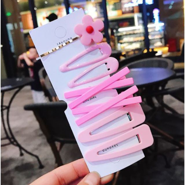 Sét 7 kẹp tóc nhiều màu sắc - Loli.phukienthoitrang
