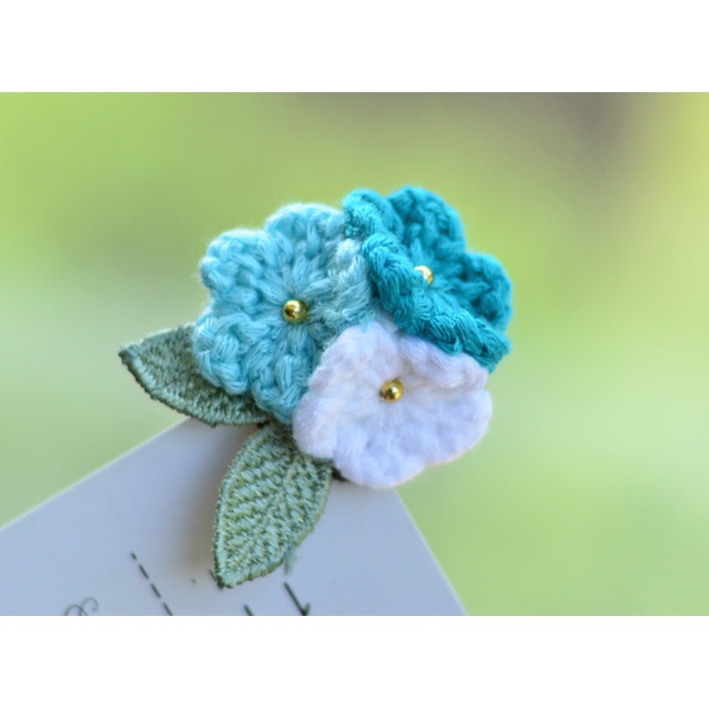 Diy Kẹp Tóc Hình Hoa Kiểu Hàn Quốc Xinh Xắn Cho Nữ/ diy tự móc hoa làm handmade/ kit làm cài áo hoa tú cầu/ nana shop