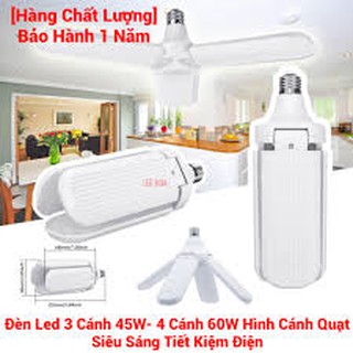 Bóng đèn led 4 cánh hình quạt 50w,65w siêu sáng bh 1 năm