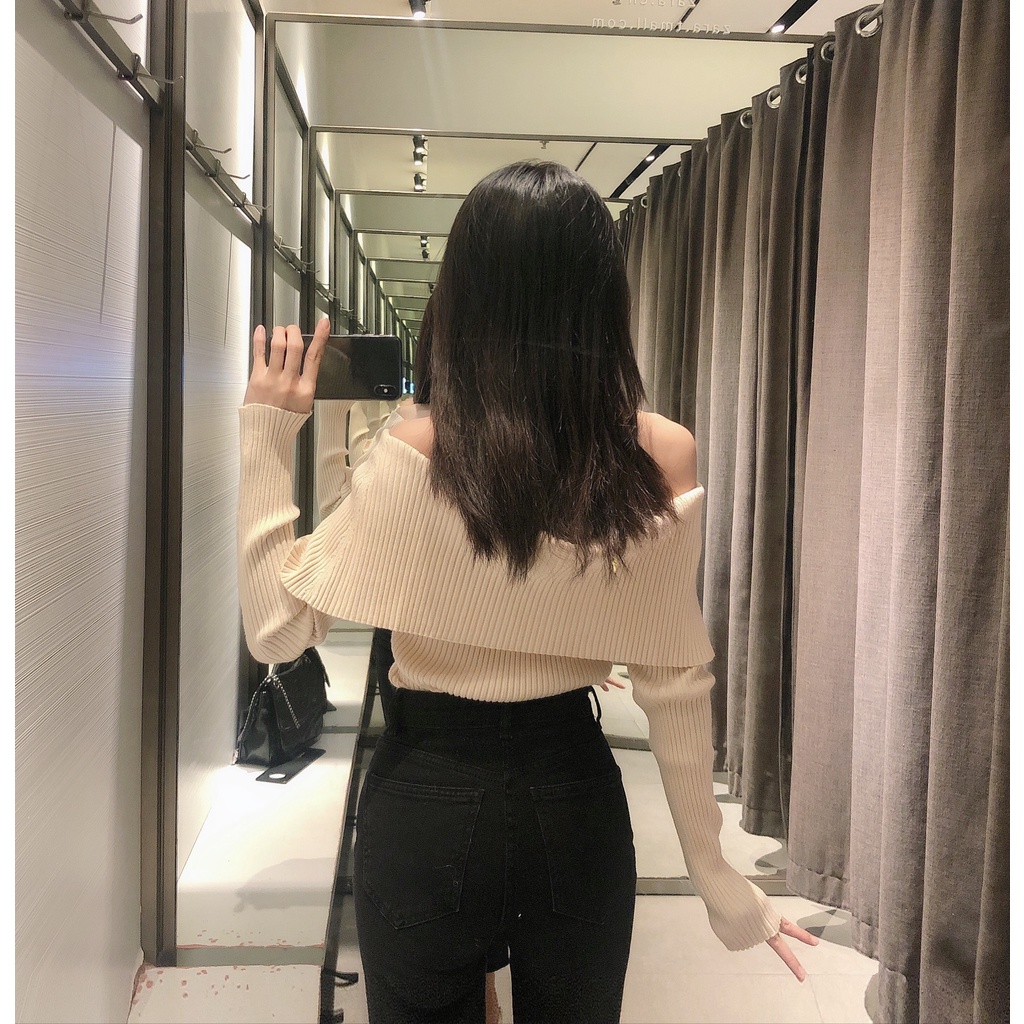 [CÓ SẴN] Áo len nữ vai ngang gợi cảm, áo len trễ vai ulzzang Hàn Quốc A837 có video ảnh thật | BigBuy360 - bigbuy360.vn