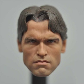 1/6 Scale T800 Terminator Yong Arnold Schwarzenegger Head Sculpt Model For 12" Male Body Figure