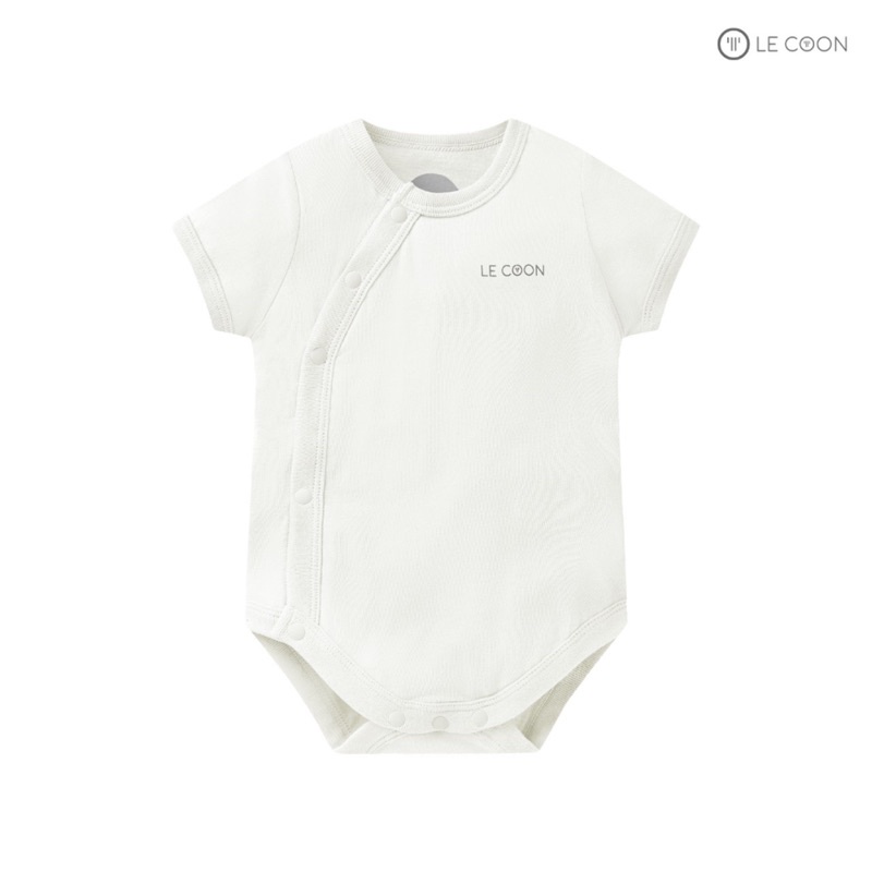 Le coon - Bộ bodysuit cúc bấm vạt chéo cộc tay LC0877