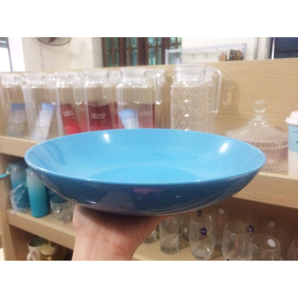 Combo 2 Đĩa pastel xanh sâu lòng 10inch ~ 24cm