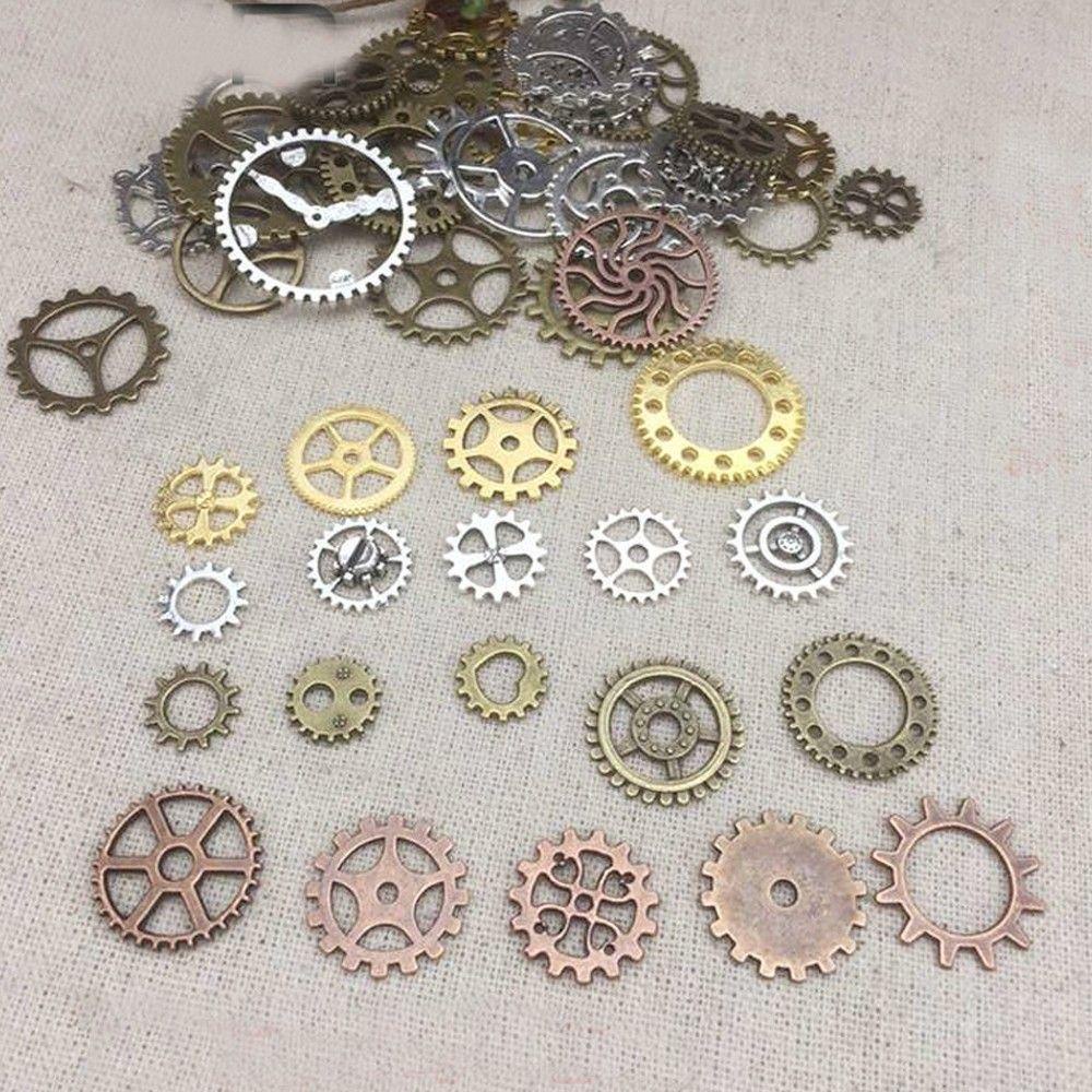 Dwayne Mặt Dây Chuyền Hình Bánh Răng Và Bánh Răng Phong Cách Steampunk Vintage Chất Lượng Cao