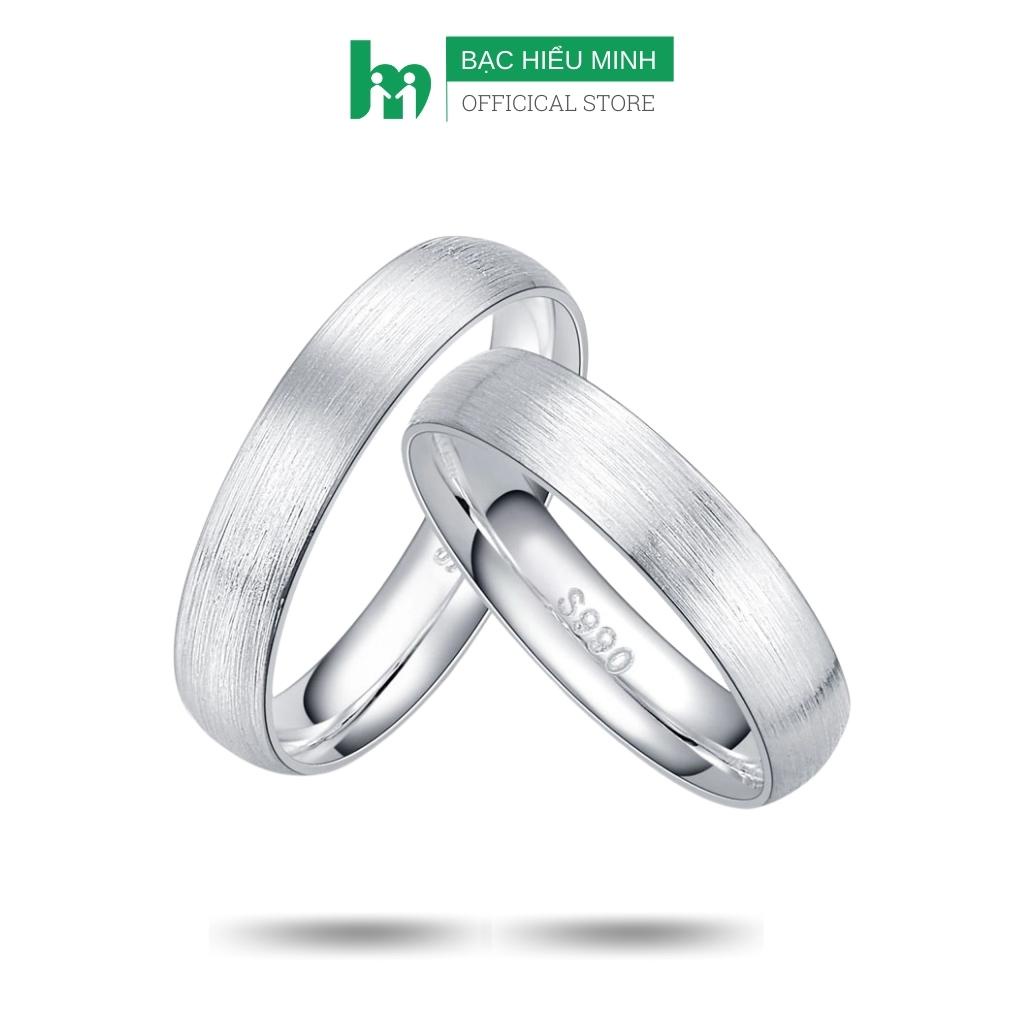 Nhẫn Đôi Bạc Hiểu Minh NC401 Bảo Hành Vĩnh Viễn ( Hàng Chính Hãng )