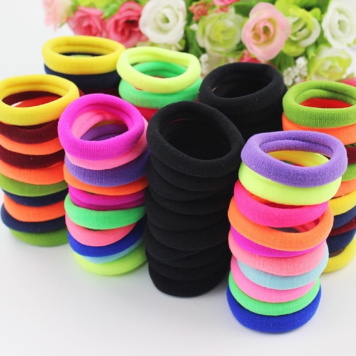 Set 20 dây buộc tóc nhiều màu dễ thương