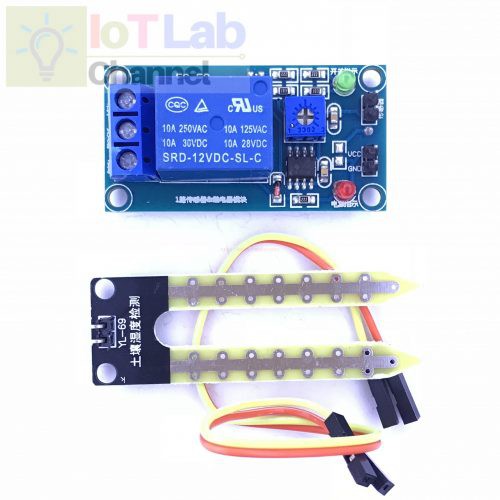 Module cảm biến độ ẩm đất kèm relay