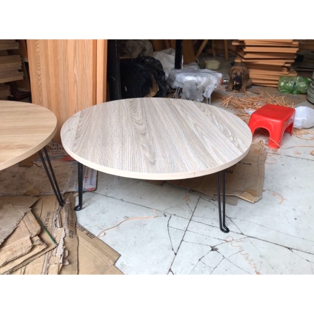 Bàn tròn xếp đường kính 60cm . Chân thép không gỉ(Màusắctheolôván) | BigBuy360 - bigbuy360.vn