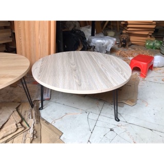 Bàn tròn xếp đường kính 60cm . Chân thép không gỉ(Màusắctheolôván)