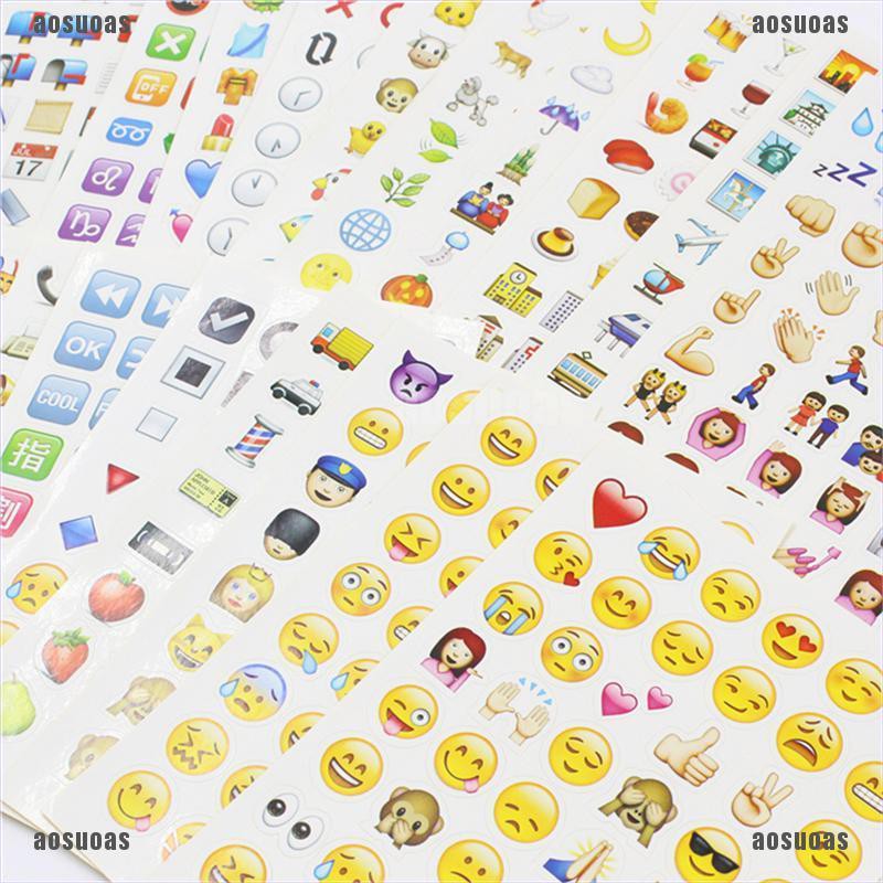 Sticker Emoji dán trang trí sáng tạo