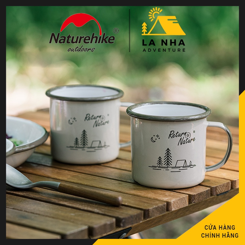 Cốc, bát, đĩa, tráng men glamping, camping Naturehike Là Nhà NH20SJ030, cam kết chính hãng, chất liệu an toàn