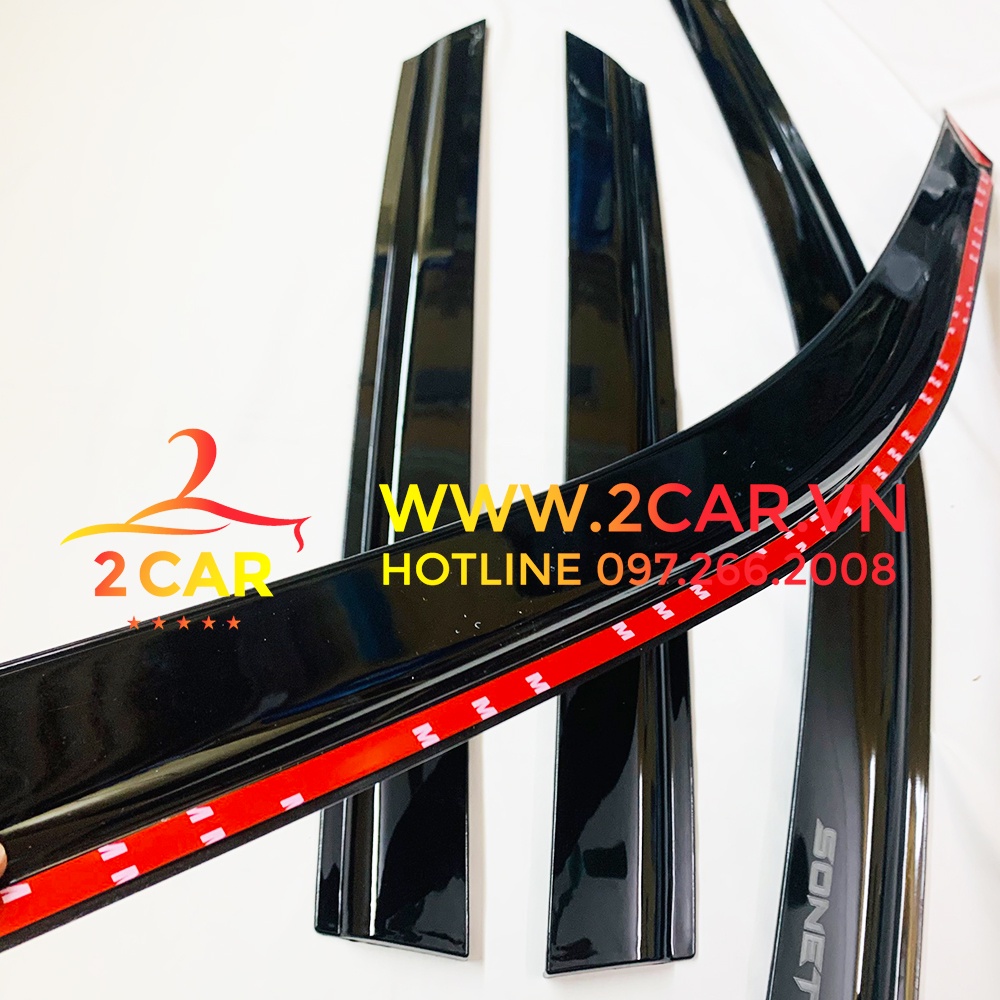 Vè che mưa xe KIA SONET 2021- 2022 nhựa đen dày cao cấp