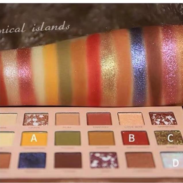 Bảng Phấn Mắt Nội Địa Trung Nhũ 18 Ô Lameila Kết Hợp Color Geometry