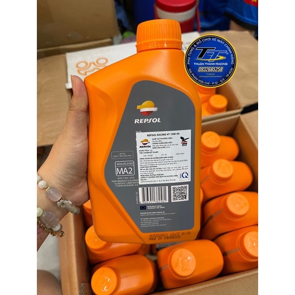 Nhớt Repsol Racing 10W-40 chính hảng 1L Mẫu mới