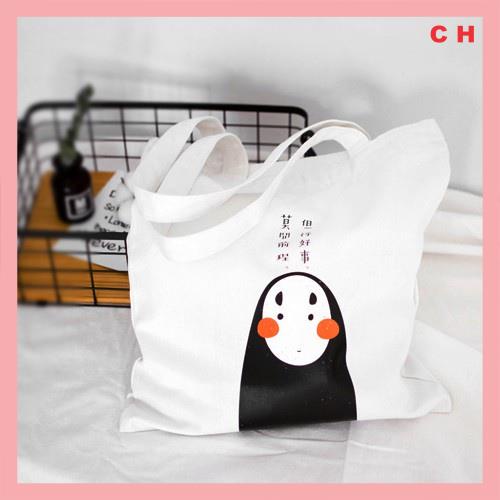 Túi vải tote cực xinh Cực kute kiểu dáng unisexFreesize 55kgphong cách Hàn Quốc