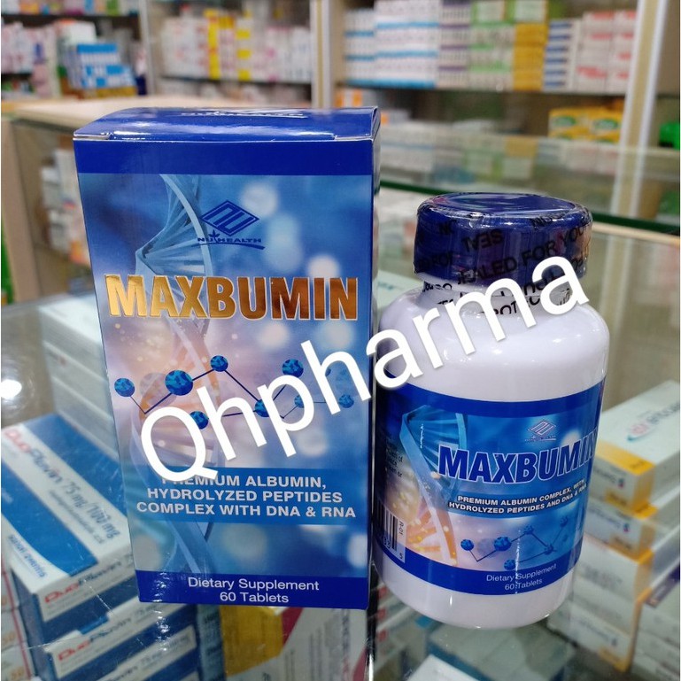 Viên uống MAXBUMIN lọ 60 viên giúp tăng cường sức khỏe