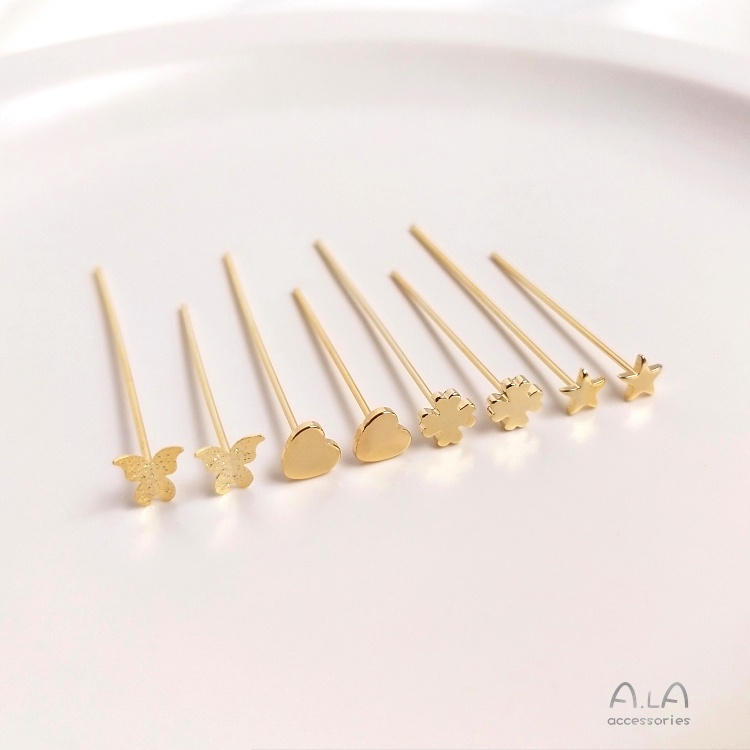 Kim Chữ T Mạ Vàng 14K Nhiều Màu Sắc