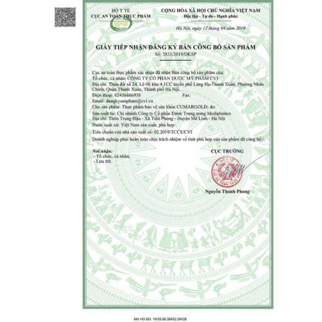 Cumargold - Hỗ Trợ Điều Trị Viêm Loét Dạ Dày Hộp 30 Viên | Thế Giới Skin Care