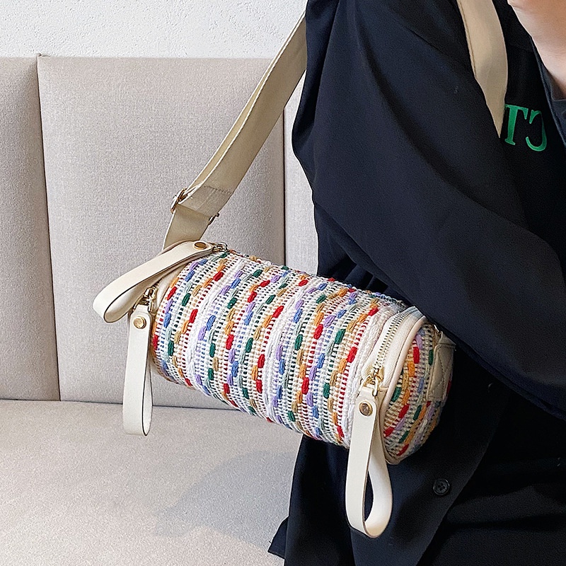 Túi Đeo Vai Hình Trụ Thời Trang Dễ Phối Đồ Cho Nữ