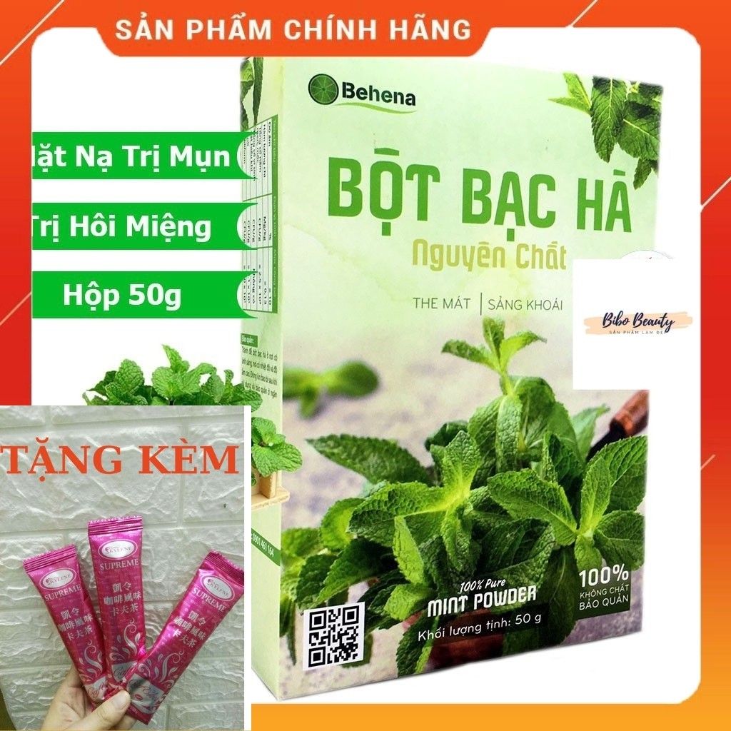 Bột bạc hà nguyên chất Behena - Làm đẹp, The mát