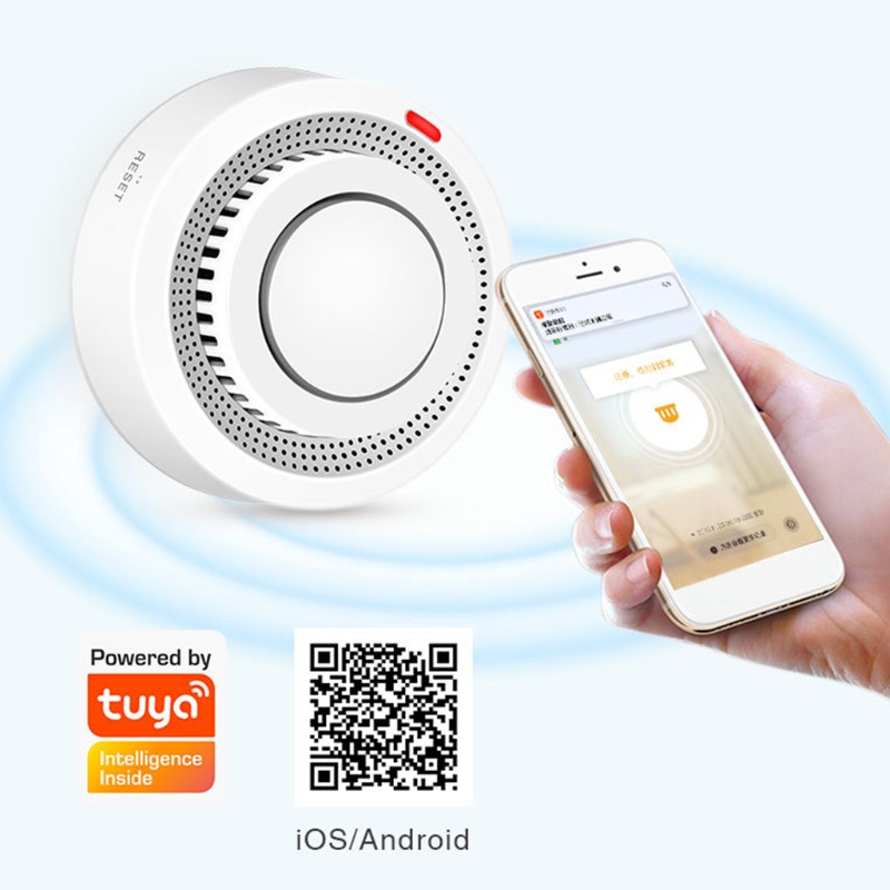 Thiết Bị Báo Khói WIFI Độ Nhạy Cao Điều Khiển Từ Xa Cho Khách Sạn