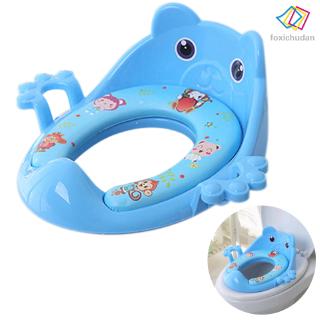Bệ ngồi toilet dành cho bé đi vệ sinh có đệm vải chống thấm nước an toàn