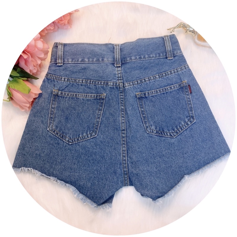 [Ảnh Thật] Quần Shorts bò nữ, độ dài vừa đẹp không lộ mông, cạp cao che bụng QS01
