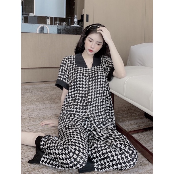 Pijama Đồ bộ lụa quần dài tay cộc ! Ảnh chụp thật 100%