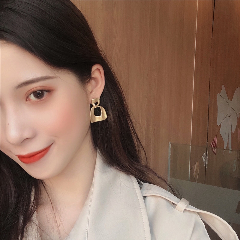 SUXI Đôi Bông Tai Mạ Bạc 925 Kiểu Dáng Hàn Quốc