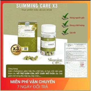 Slimming Care X3 siêu giảm cân nhanh cấp tốc giảm béo Viên uống detox trà thảo mộc không phải thuốc giảm cân