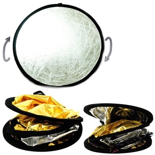 Hắt sáng 2in1 80cm Bạc/vàng