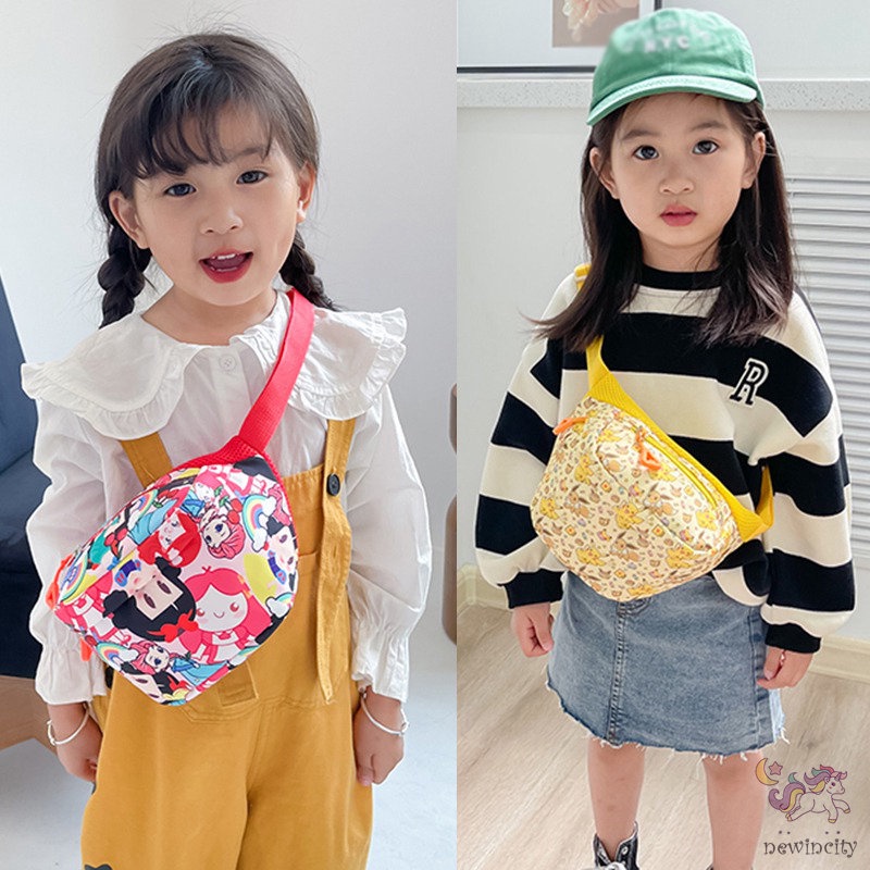 Túi Đeo Chéo Họa Tiết Hoạt Hình Phong Cách Hàn Quốc Cho Bé